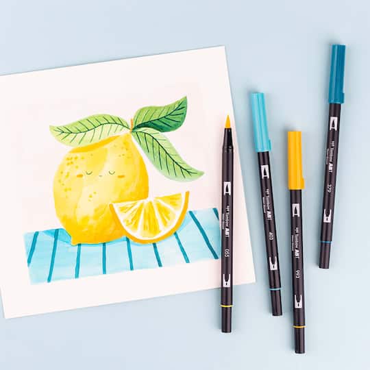 Tombow Lemon Squeezy Dual Brush Pen Set